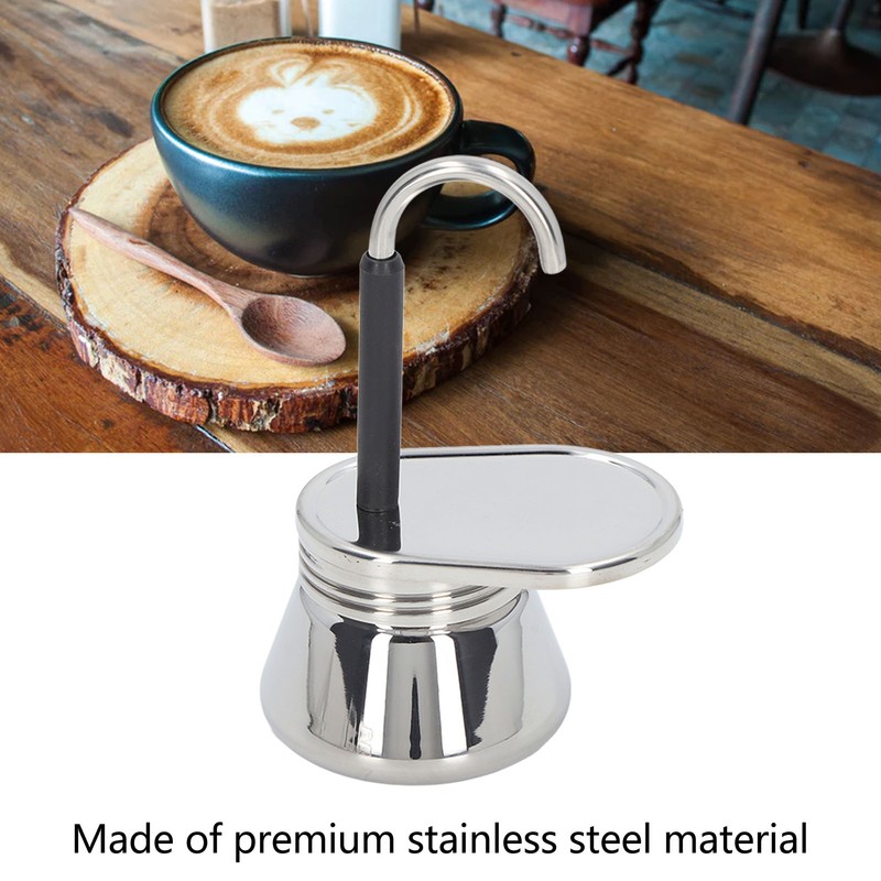 Single Spout Mocha Pot Stainless Steel Lightweight Italian Coffee Maker