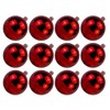 Queens of Christmas 12 Pack 80mm 3" Shiny Red Ball
