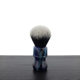 Yaqi Mysterious Space Tuxedo Synthetic Shaving Brush - Fan Knot