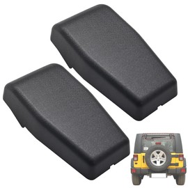 Shtuomoland 2 Pcs Black Rear Window Hinge Cover Liftgate Glass Hinge Trim Fits for Jeep Wrangler JK JKU 2007 2008 2009 2010 2011 2012 2013 2014 2015 2016 2017 2018 Replaces 68140033AA
