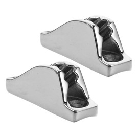 Kisangel Boat Cleats Stainless Steel 2 Pack Kayak Anchor Cleat Rope Sailing Hardware for Marine Vessels