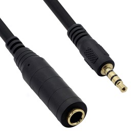 1/4" to 1/8" Adapter,6.35mm Stereo Jack to 3.5mm TRRS Male Audio Cable Connector Adapter for Amplifiers, Guitars, Pianos, Home Theater Equipment Etc.