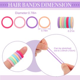 150 Pack Soft Seamless Hair Bands and Ponytail Holders - Elastic No Damage Hair Accessories for Girls and Toddlers