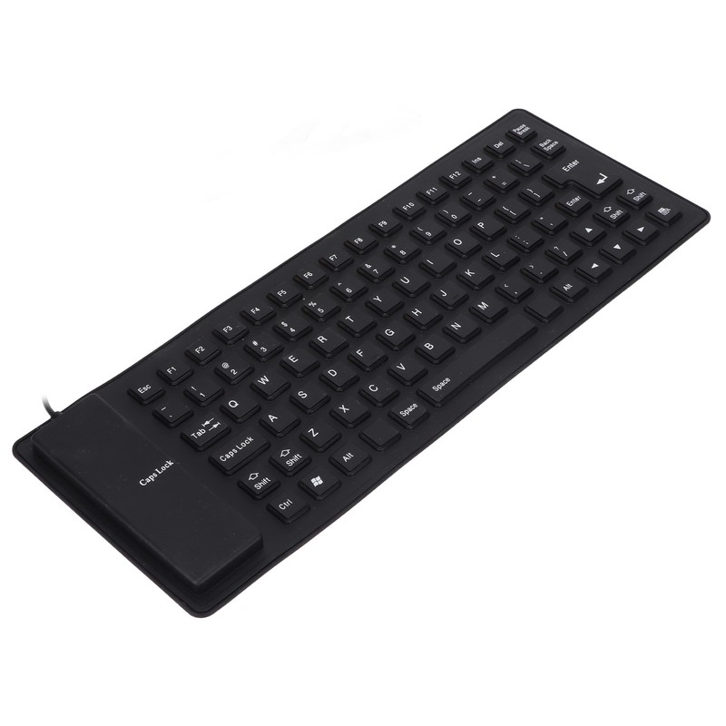 Silicone Keyboard Fully Sealed Design Lightweight Portable Silent Soft Comfortable