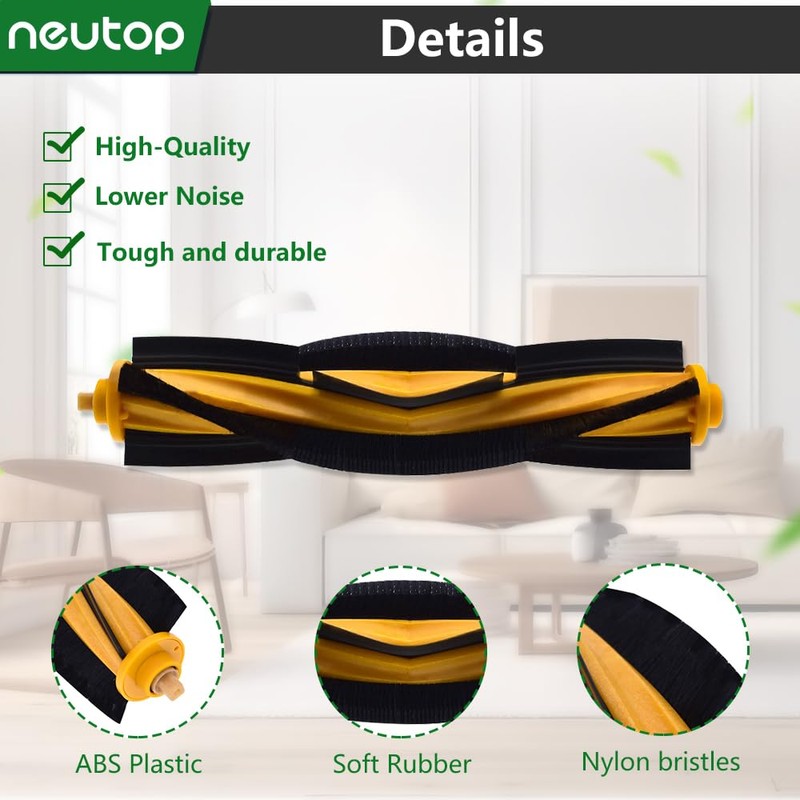 neutop Brush Rollers Compatible with Ecovacs Deebot OZMO 920, 950,