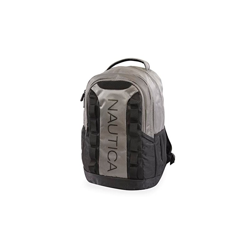 NAUTICA Armada Laptop Backpack, Grey/Black, One Size