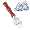 Three Prong Ice Axe, Wooden Handle, 304 Stainless Steel Ice