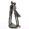 Casablanca Heartbeat Design Sculpture Made of Iron Burnished Height 15