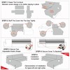 Genina Sectional Couch Covers for Dogs L Shaped Sofa Covers