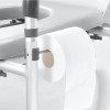 19.3\"-25.2\" Height Adjustable 7-Position Comfort Padded Aluminum Frame Toilet Seat
