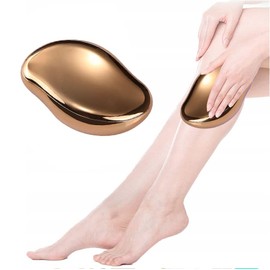 ProBytes Nano Glass Foot Filer/Scraper - High Density Crystal, Scrub, Exfoliate, Wet/Dry Use, Targets Heel Cracks, Dead/Hard Skin, Callus/Corns, Pedicure, Beauty Care, Salon, Spa, Rinse - Rose Gold