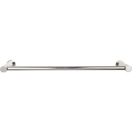 Top Knobs HOP10PC Hopewell Collection 30" Single Bath Towel Bar, Polished Chrome