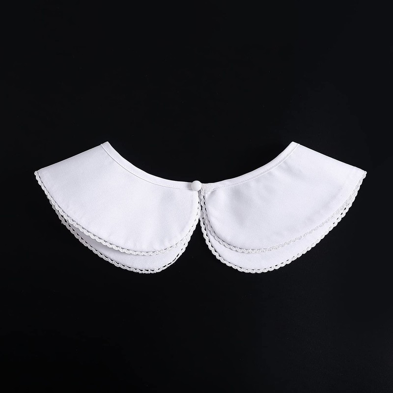 Booluee Fake Collar Detachable Dickey Collar Blouse Half Shirts Doll