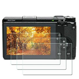 ZLMC Ricoh GR III screen protector, 9H hardness 0.3mm ultra-thin tempered glass screen protector for Ricoh GR III digital camera, full coverage edge to edge protection [3pcs]