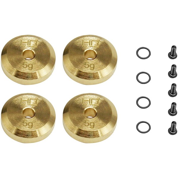 Hot Racing SXTF2604H +4mm Steel Axles Brass Weight scx 24