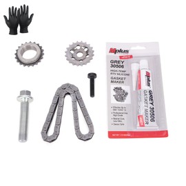 MPLUS Oil Pump Chain Drive Set fits 2010-2015 for Mini Cooper 1.6L DOHC, 2011-2016 for Mini Cooper Countryman 1.6L DOHC, 2013-2016 for Mini Cooper Paceman 1.6L DOHC