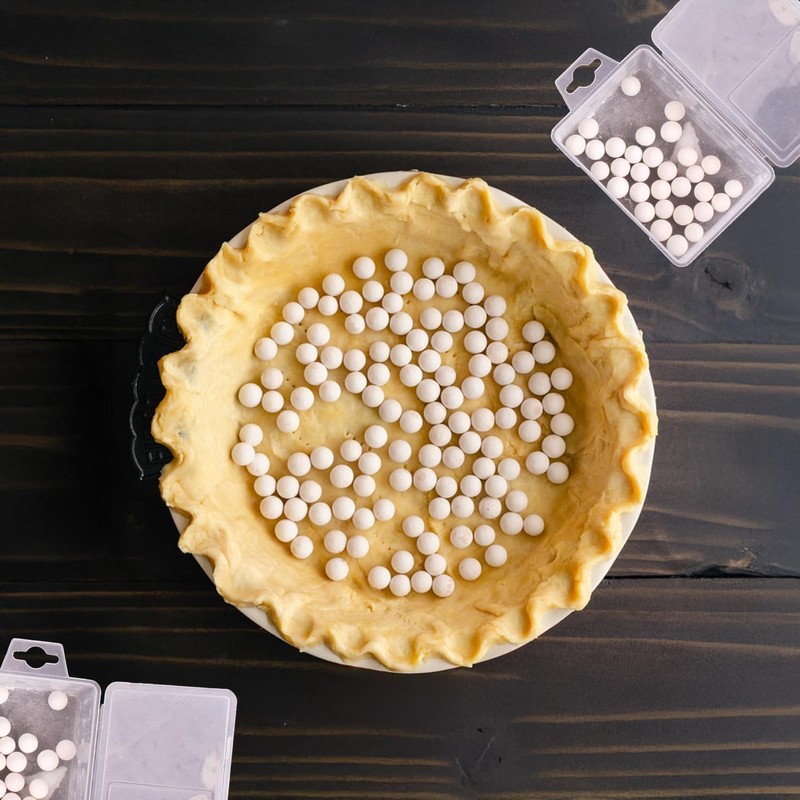 Mrs. Anderson's Baking Ceramic Pie Crust Weights, Natural Ceramic Stoneware,