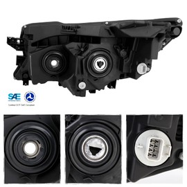 AKKON - Fit 2016-2021 Honda Pilot/Ridgeline 17-20 OE Style Halogen Type Halogen Headlight Passenger Side Black