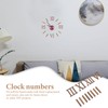 TEHAUX 1 Set Wall Clock Roman Numerals DIY Wall Clock