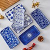 Cerkik Rectangle Serving Platter Set - 8 Inch Ceramic Dinner