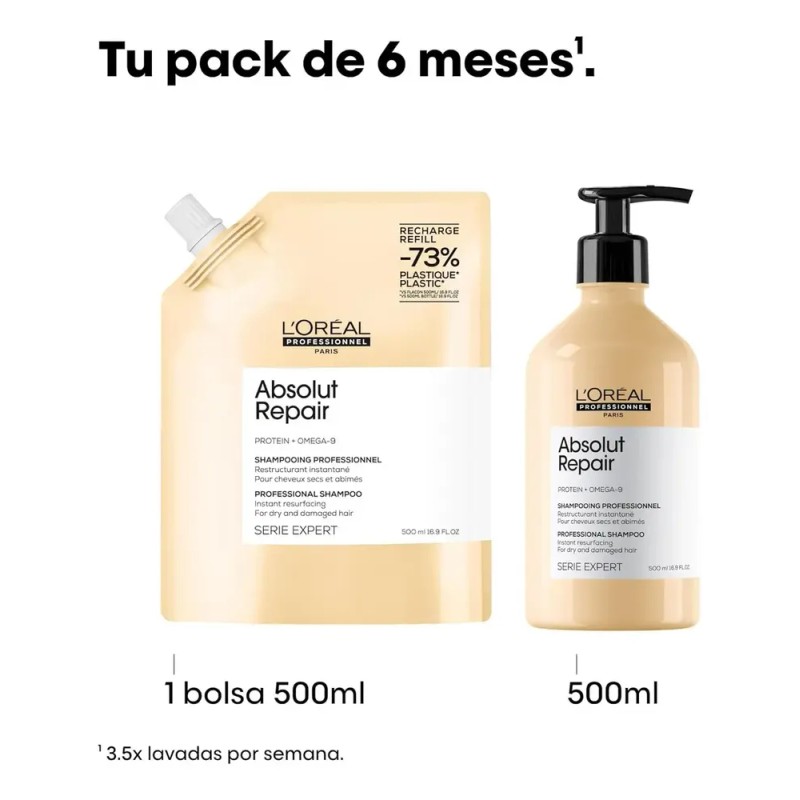 Shampoo Refill Absolut Repair 500ml L'oréal Professionnel