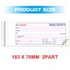 Case Receipt Book,2.75x7.2 Inches 2 Part Carbonless,Receipt Book with Carbon