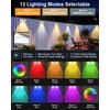 Solar Fence Lights Outdoor ,3000/4500/6000K 13 Mode, 16 Pack Fence