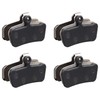 Futheda 4 Pairs of Bicycle Brake Pads, Resin and Semi-Metallic