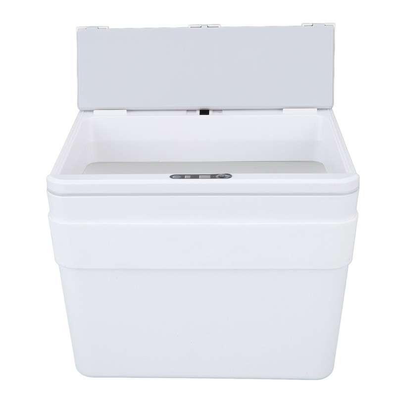 8L Bathroom Trash Can with Lid Automatic Garbage Can USB