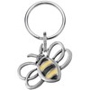 DANFORTH - Bee Keychain Handcrafted Pewter - Bumble Bee/Honey Bee