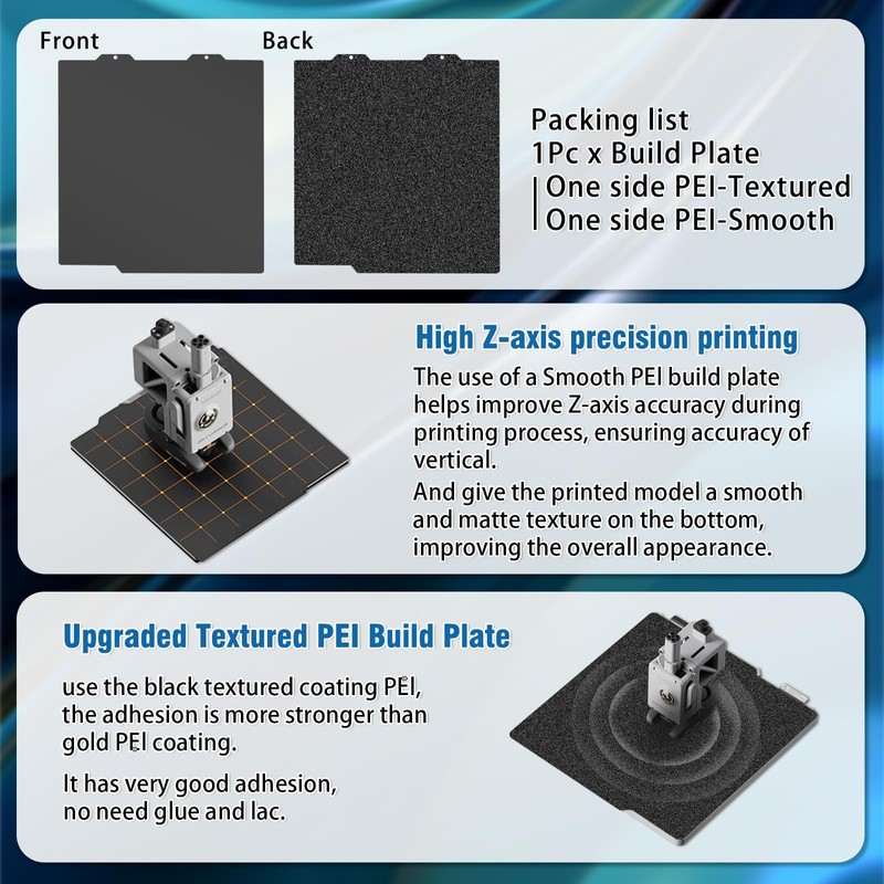 JUUPINE For Bambu Lab A1 Mini PEI Building Board, Double