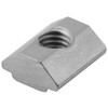 50pcs Nickel Coated T-slot Nut Carbon Steel Silver Carbon Sliding
