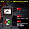 KINGBOLEN BM550 6V 12V 24V Car Battery Tester, 100-2000 CCA