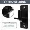 Wall Mount Gate Hinges, Black Farm Gate Hinge, 8 Pack