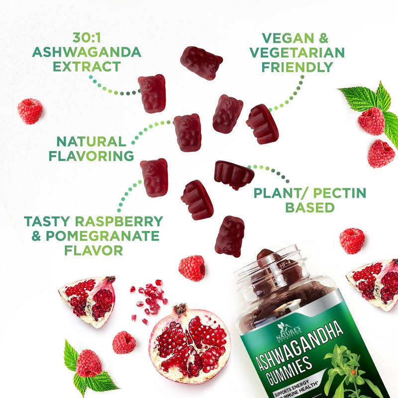 Ashwagandha Gummies 30:1 Extract - 3000mg Equivalent - Advanced Ashwagandha