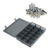 Multi Compartment Parts Box Removable Divider Transparent Plastic 18 Grids