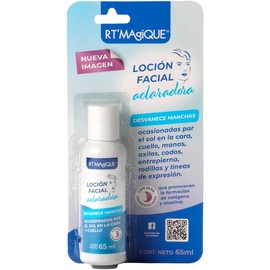 RT MAGIQUE Loción Aclarante 1 pieza Aclarador de piel Despigmentante facial con Ácido Láctico y Glicólico Uso Nocturno Quita manchas para piel por Sol y Acné Aclarador de axilas, Cara, Cuello, Rodillas y Más