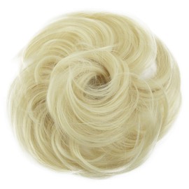 PRETTYSHOP Hairpiece Scrunchie Scrunchy Bun Updo Bridal Hairstyle Ponytail Wavy Platinum Blonde G18B