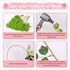 LetuoClips 55 PCS Fake Roses Artificial Flowers Bulk, Green Roses