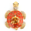 Shiny Diamonds Tortoise Decoration Tortoise Statue Metal Crafts Home Decor