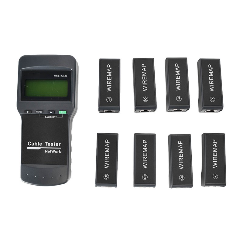 F‑8108‑M LCD Display Network Cable Length Tester Cable Wire Fault