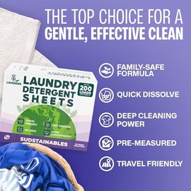 Sudstainables Sojourner Hojas De Detergente Para Ropa (200 Cargas) - Tiras De Detergente De Jabón Para Ropa Respetuosas Con El Medio Ambiente I Respet