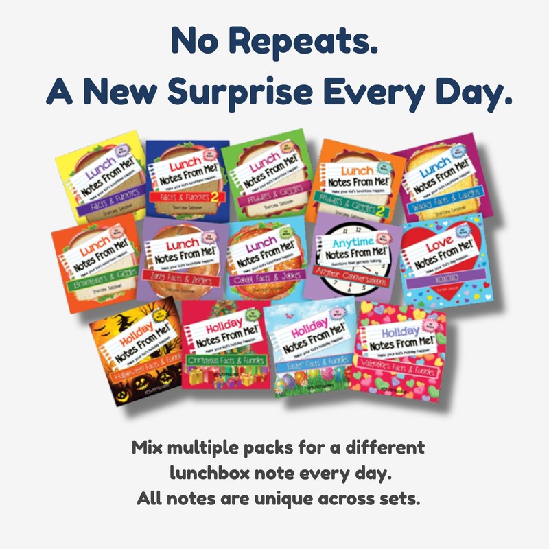 Notes From Me! 101 Tear-Off Lunch Box Notes for Boys