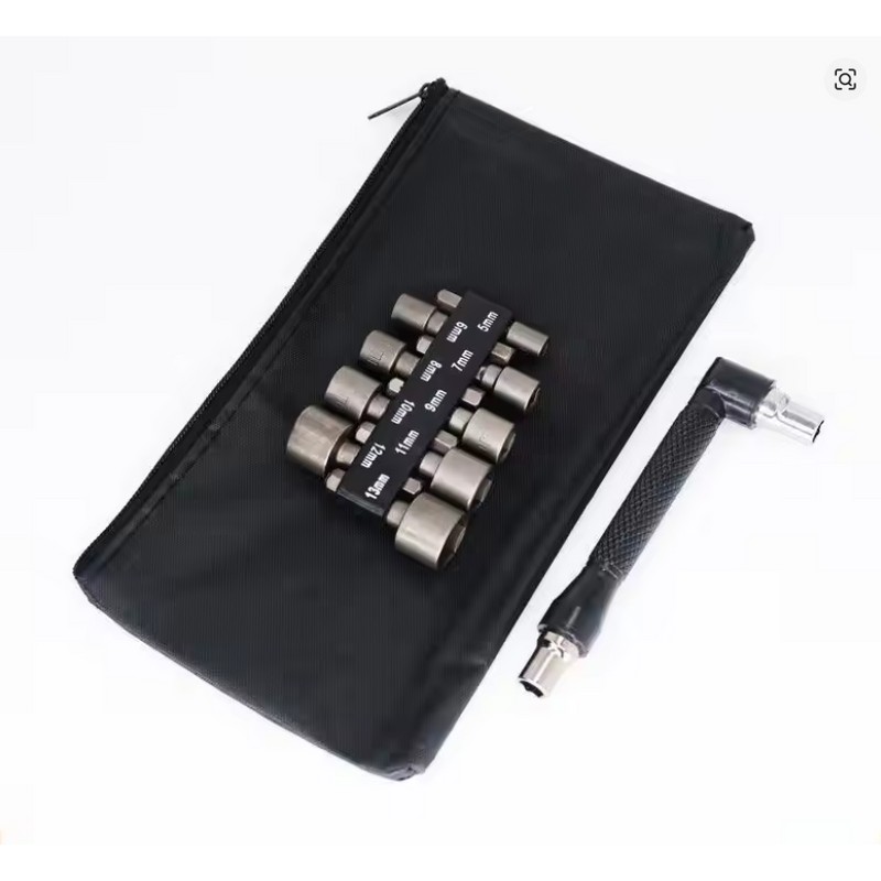 9-Piece Hex Socket Nut Driver Set for DIY Repair –