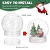 Operitacx 10-Piece 2 36 Inch Snow Globe Set Clear Christmas