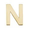 14k Yellow Gold Alphabet Initial Single Stud Earring | Letter