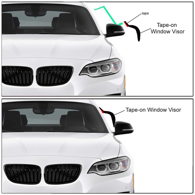 Fits for Nissan Altima 2007-2012 Safe Smoke Window Visor Sun