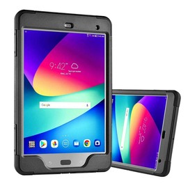 Verizon Rugged Case with Built-in Screen Protector for ASUS ZenPad Z8s, 7.9 inch Tablet - Black