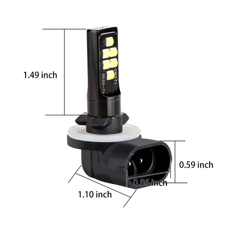 10L0L Golf Cart Headlights Bulb for EZGO 1994-up, Club Car