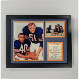 Legends Never Die Dick Butkus and Gale Sayers Framed Photo Collage, 11x14-Inch, (11450U)